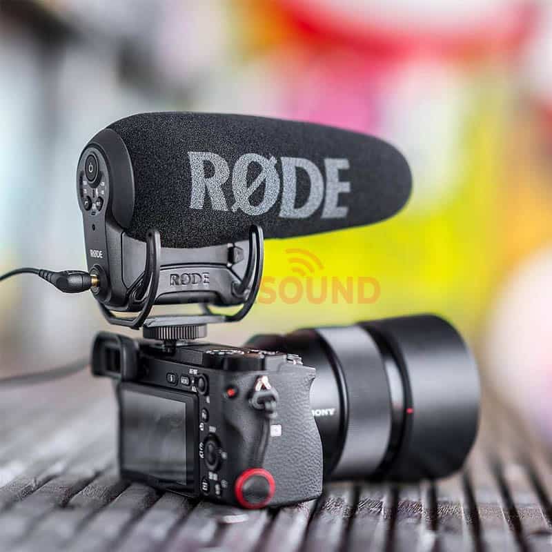Rode VideoMic Pro Plus dùng cho máy quay phim, máy ảnh, máy ghi âm cầm tay