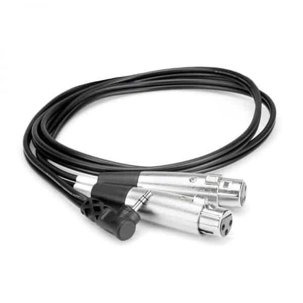 Cáp Hosa Dual XLR3F to Right-Angle 3.5mm TRS