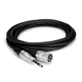 Hosa HSX-015 Pro Balanced Interconnect Cable | Dây Cáp Balanced Jack 6.35mm (6 ly) TRS sang Canon Đực (XLR3M) (Dài 4,5m)
