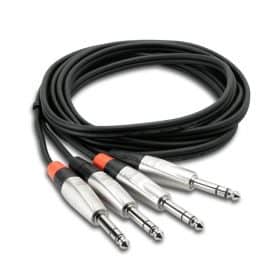 Hosa HSS-005X2 Pro Stereo Balanced Interconnect Cable | Dây Cáp Stereo Balanced 2 Jack 6.35mm (6 ly) TRS sang TRS (Dài 1,5m)