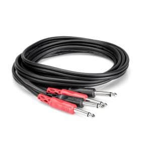 Hosa CPP-203 Stereo Interconnect Cable | Dây Cáp 2 đầu 6.35mm (6 ly) TS sang TS (Dài 3m)