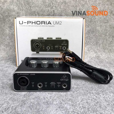 Trọn bộ soundcard Behringer U-Phoria UM2 | Ảnh: Vinasound.vn