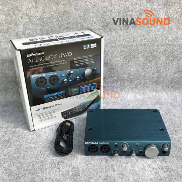 Trọn bộ soundcard PreSonus AudioBox iTwo | Ảnh: Vinasound.vn