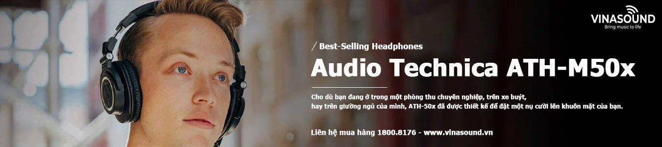 banner tai nghe kiểm âm Audio Technica ATH_m50x