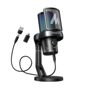 Alternative view of Micro Thu Âm Có Dây Và Không Dây MAONO RGB DGM40 Pro (Màu Đen)