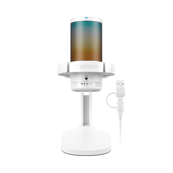 Micro Thu Âm Condenser MAONO RGB DGM20 (Màu Trắng) - Ảnh 3