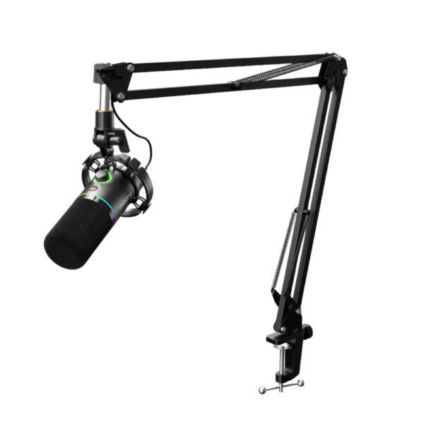 Bộ Micro Thu Âm Dynamic MAONO RGB PD200X Kit Black (Màu Đen, Gồm Giá đỡ)