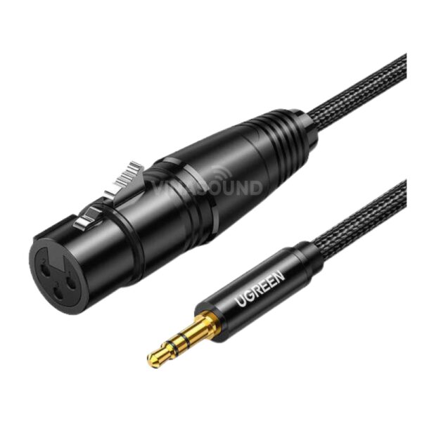 Dây Cáp Ugreen 20244 | Jack Canon Cái (XLR3F) sang 3.5mm TRS (Dài 2m) - Ảnh 2