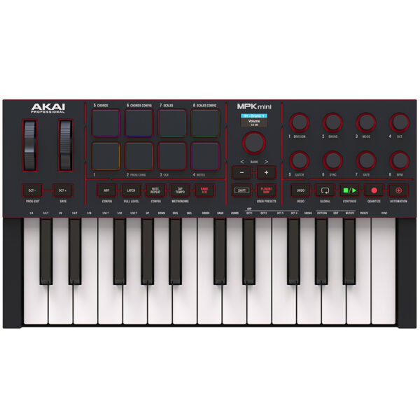 Akai MPK Mini IV – Bàn Phím MIDI Controller 25 Phím Nhỏ Gọn (Màu Đen)