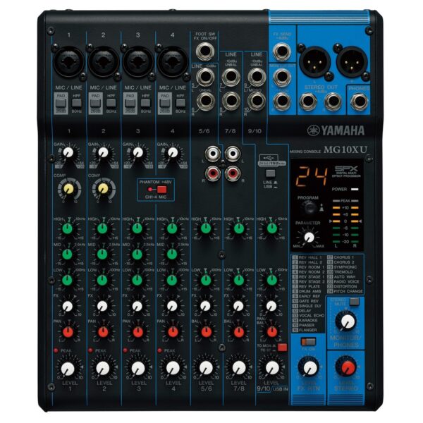 Yamaha MG10XU – Bàn Mixing Analog 10 Kênh 01