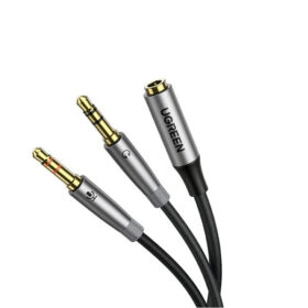 Ugreen 50255 – Cáp Gộp 2 Cổng Mic & Loa Vào 1 Đầu Cắm 3.5mm